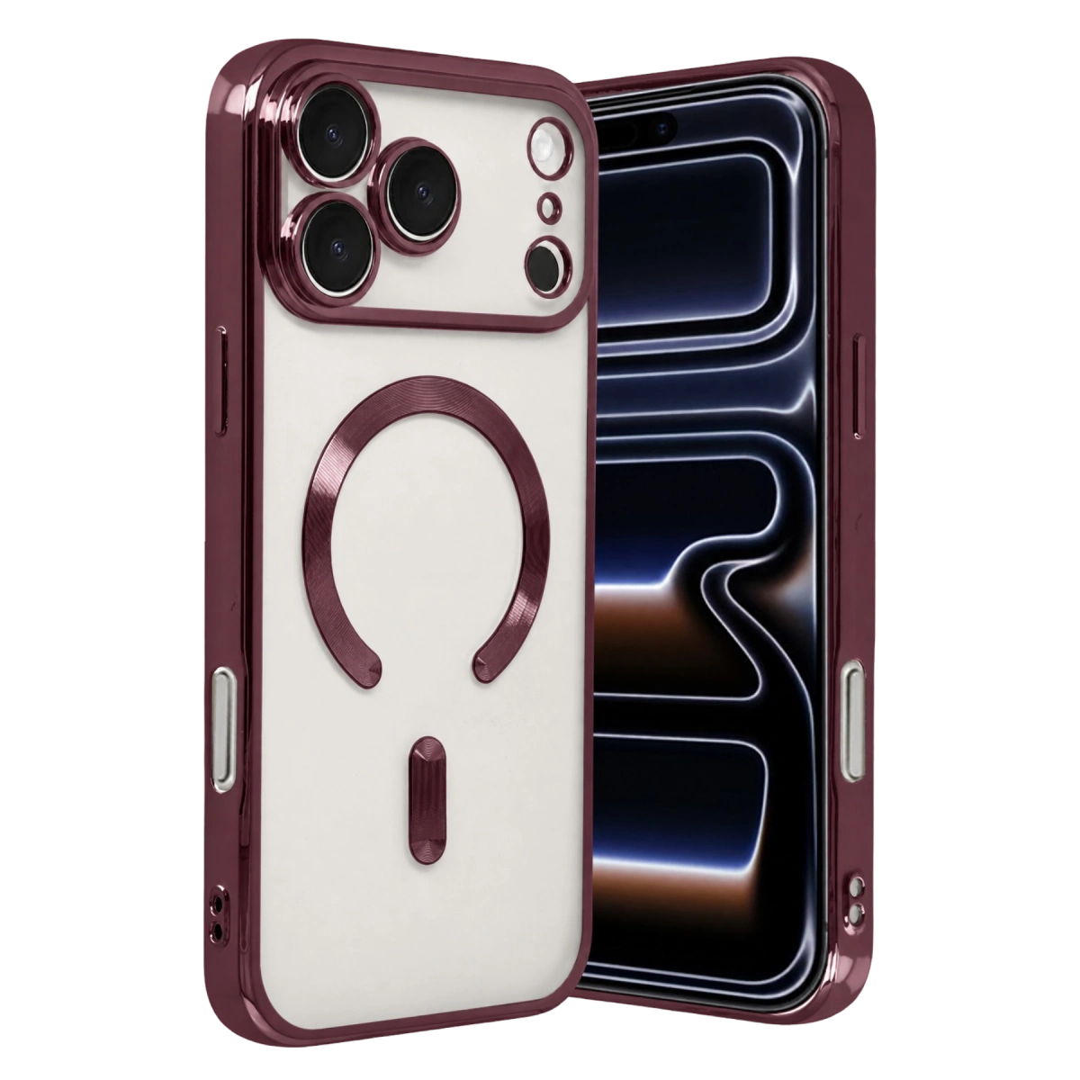 Evimdeyokyok Apple İphone 18 Pro Kross Magneticsafe Kapak - Bordo
