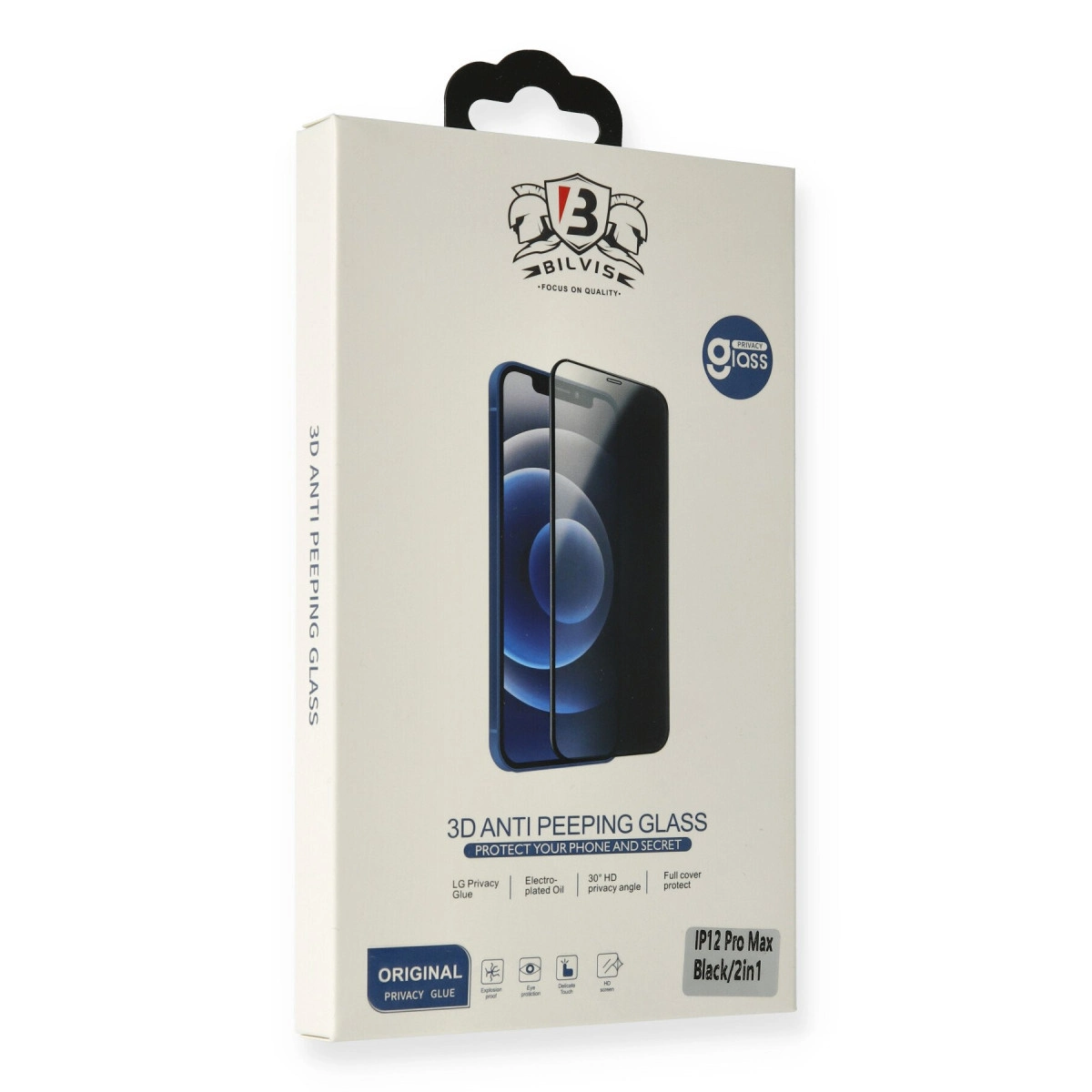Evimdeyokyok Apple İphone 6 Bilvis Hayalet Cam Ekran Koruyucu - Siyah
