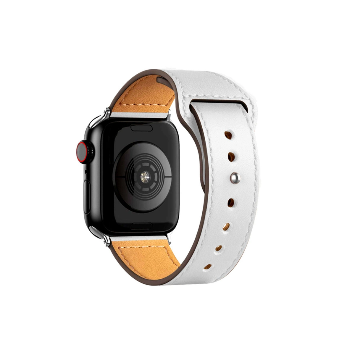 Evimdeyokyok Apple Watch 38Mm Kr415 Luaz Deri Kordon (Saat Değildir) - Beyaz