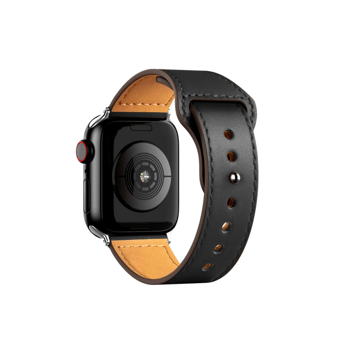Evimdeyokyok Apple Watch 38Mm Kr415 Luaz Deri Kordon (Saat Değildir) - Siyah