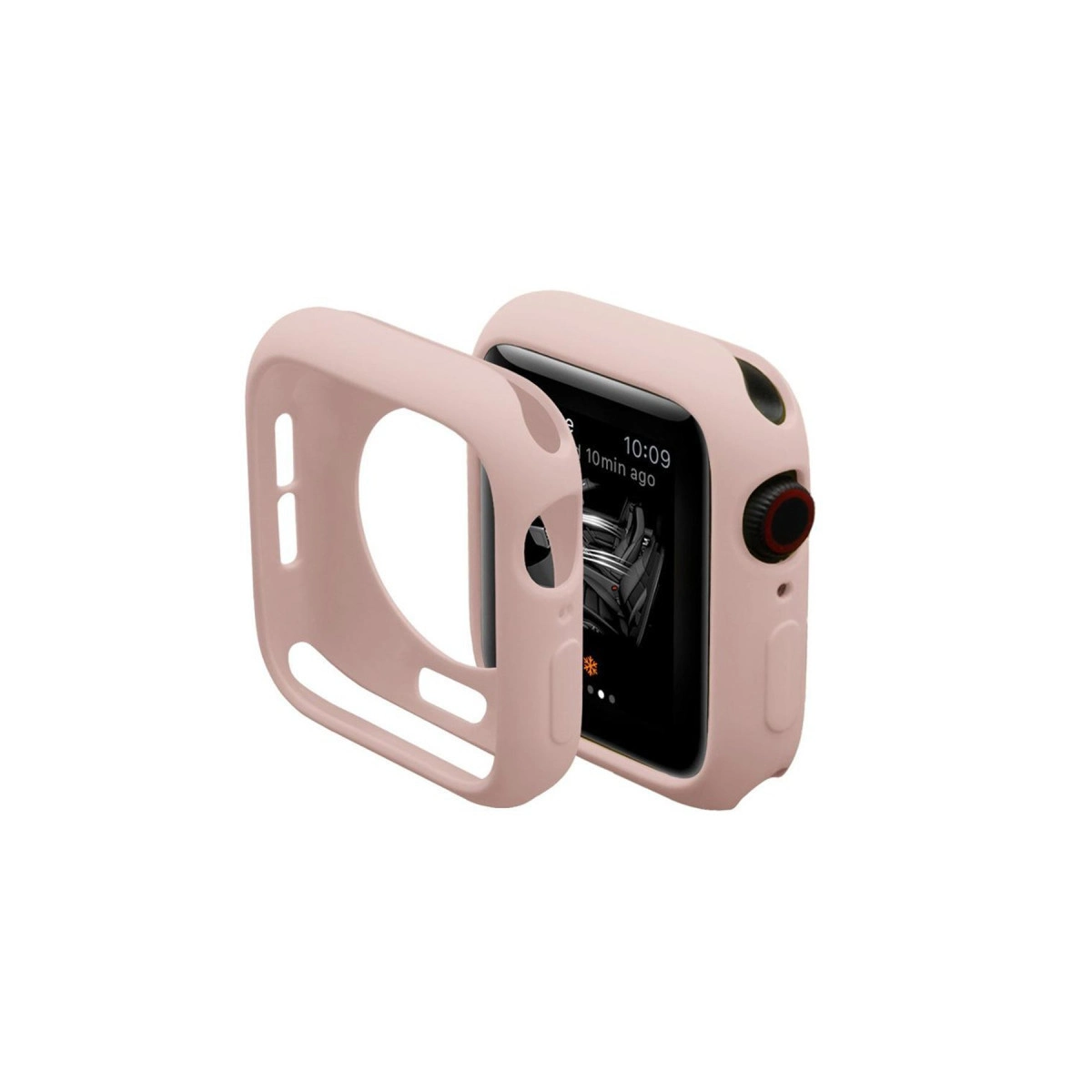 Evimdeyokyok Apple Watch 38Mm Silikon Alt Kasa - Pudra
