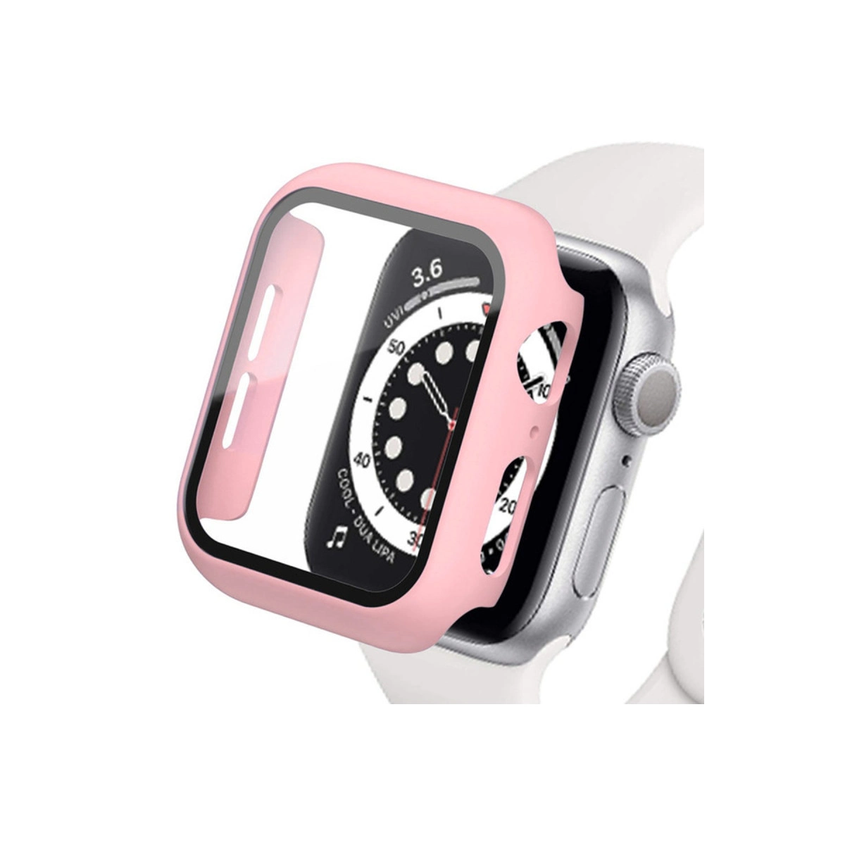 Evimdeyokyok Apple Watch 41Mm Camlı Kasa Ekran Koruyucu - Rose Gold