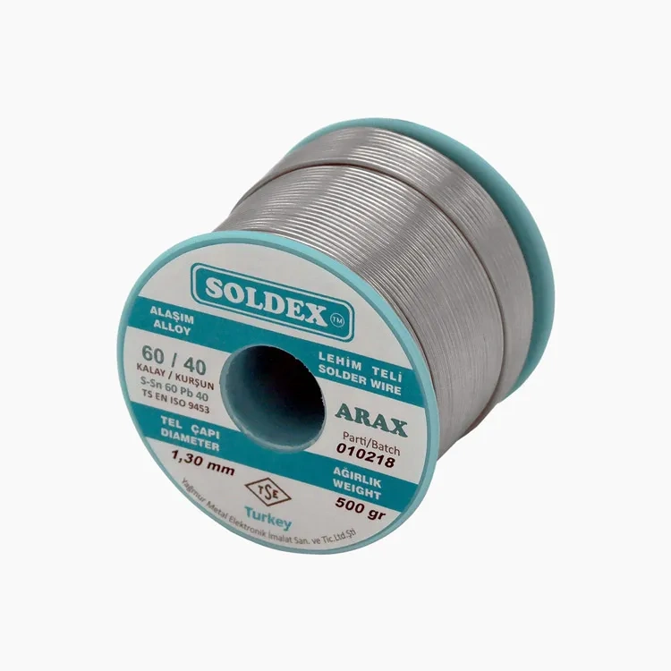 Evimdeyokyok Arax 60-40 Lehim Teli 500 Gr 1.3 Mm - Sn60 / Pb40
