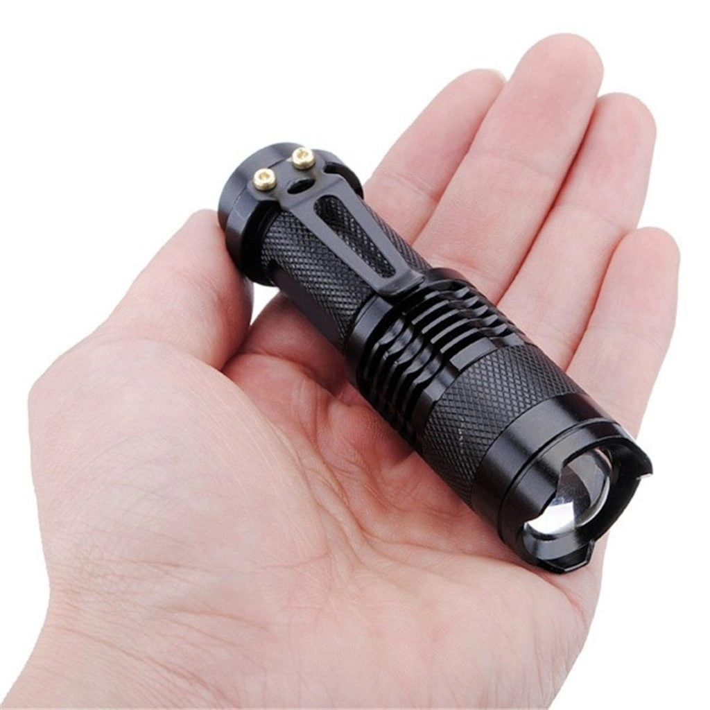 Evimdeyokyok Cree Q5 Led Zoomlu Pilli Mini Feneri 14500 Pil İle Çalışma Özelliği