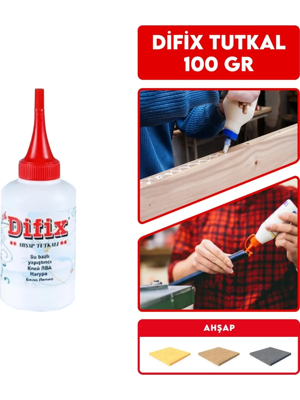 Evimdeyokyok Difix Su Bazlı Ahşap Tutkalı