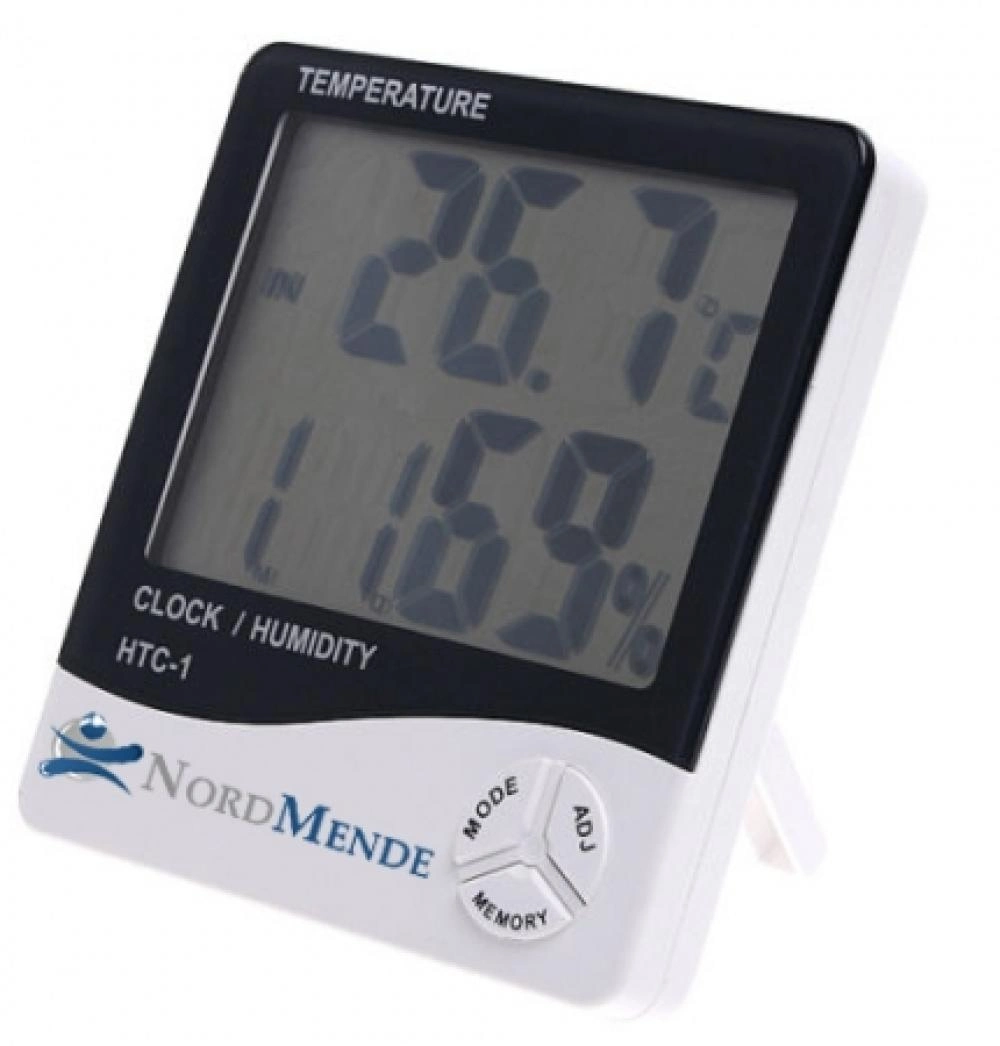 Evimdeyokyok Dijital Termometre Nem Ölçer Saat Alarm Özellikli Lcd Ekran İç Mekan Sıcaklık Göstergesi