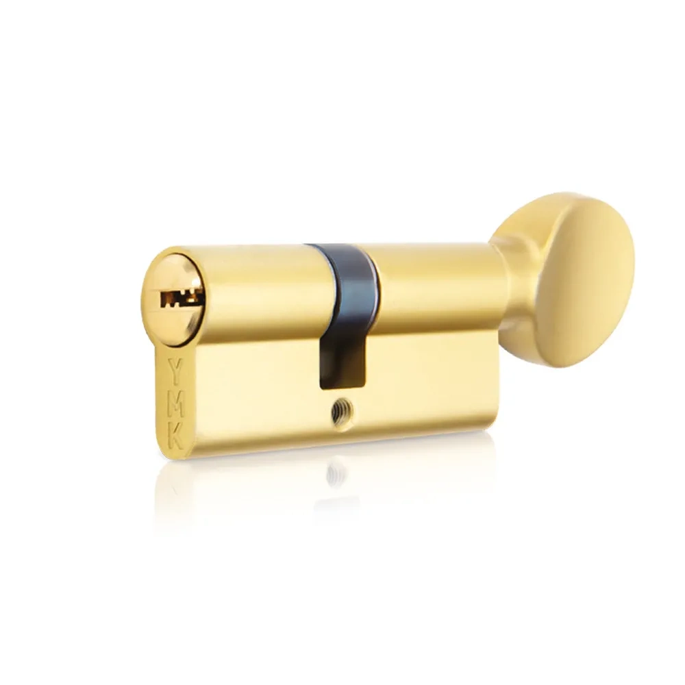 Evimdeyokyok Eko 68Mm Sarı Bilyalı Mandallı, Hibrit Barel, Kapı Silindiri