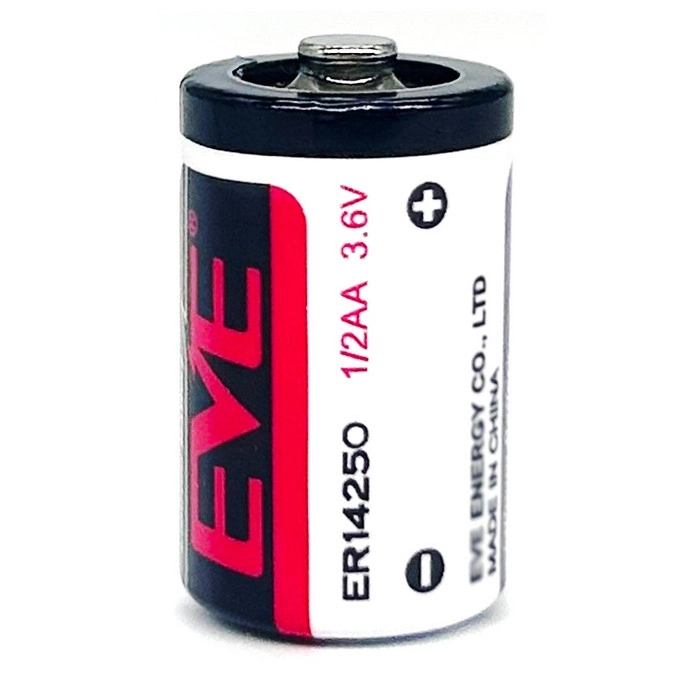 Evimdeyokyok Eve Er14250 1/2Aa Size 3.6V 1200 Mah Şarjsız Li-Socl2 Lithium Pil