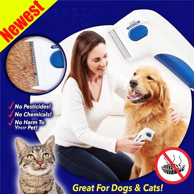 Evimdeyokyok Flea Doctor Kedi Ve Köpekler İçin Pilli Pire Tarağı