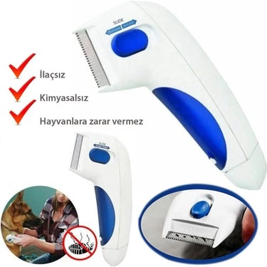 Evimdeyokyok Flea Doctor Kedi Ve Köpekler İçin Pilli Pire Tarağı