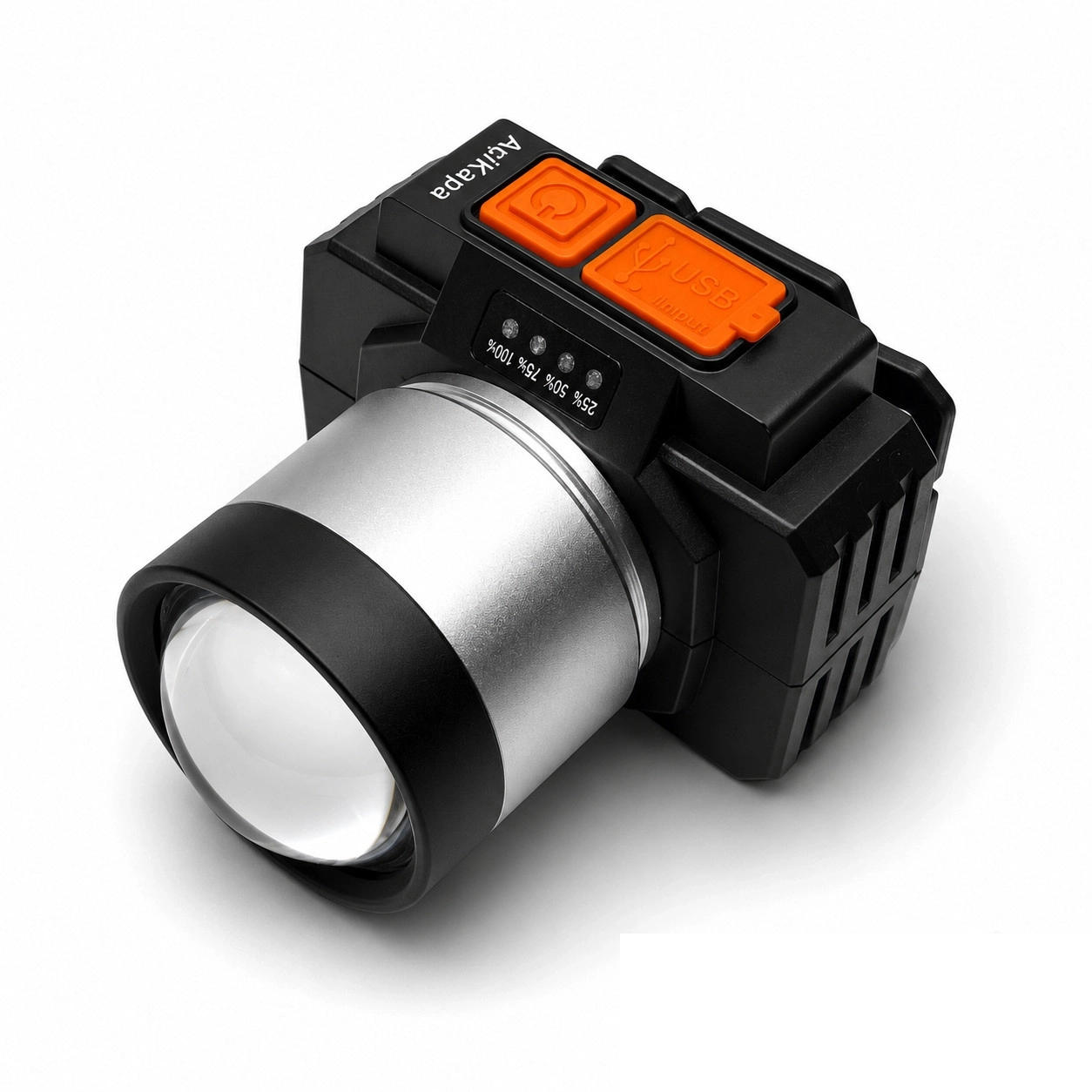 Evimdeyokyok Gold Silver Gs-15650 2500 Lümen 4 Mod Sos Özellikli Led Kafa Feneri