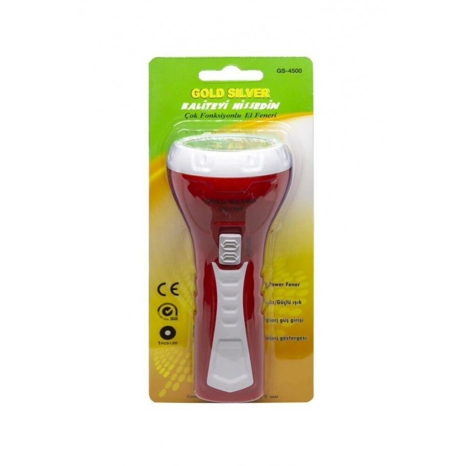 Evimdeyokyok Gold Silver Gs-4500 1 Watt Şarjlı El Feneri