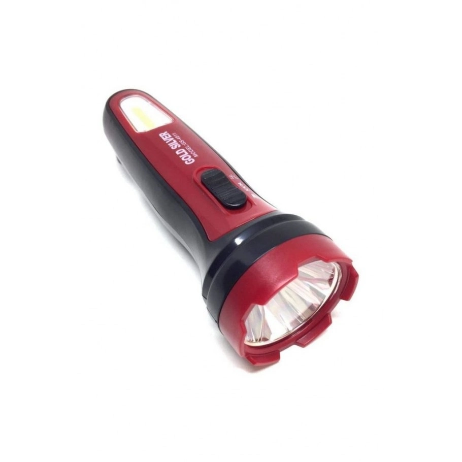 Evimdeyokyok Gold Silver Gs-4511 1 Watt+1 Watt Cob Led Şarjlı El Feneri