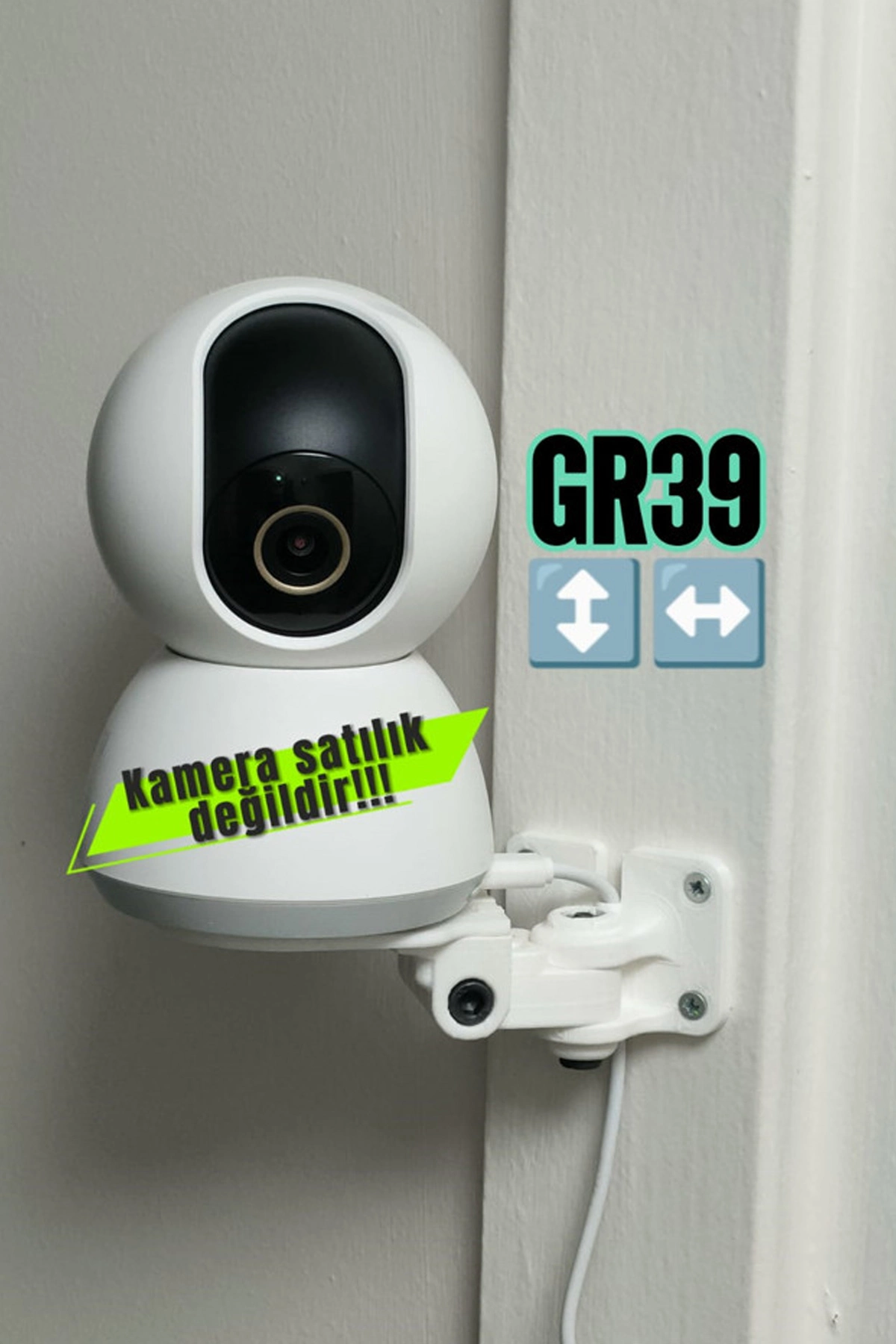 Evimdeyokyok Gr56 Mi 360° Home Güvenlik Kamerası Hareketli Duvar Montaj Aparatı
