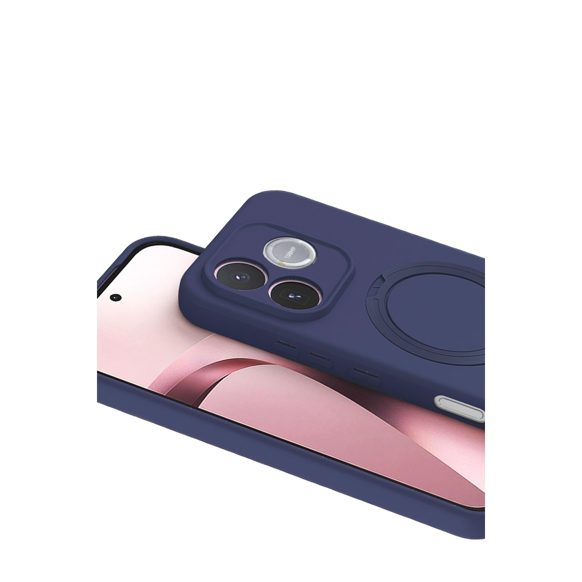 Evimdeyokyok Huawei Honor 600 Lite Regal Magsafe Standlı Kapak - Lacivert