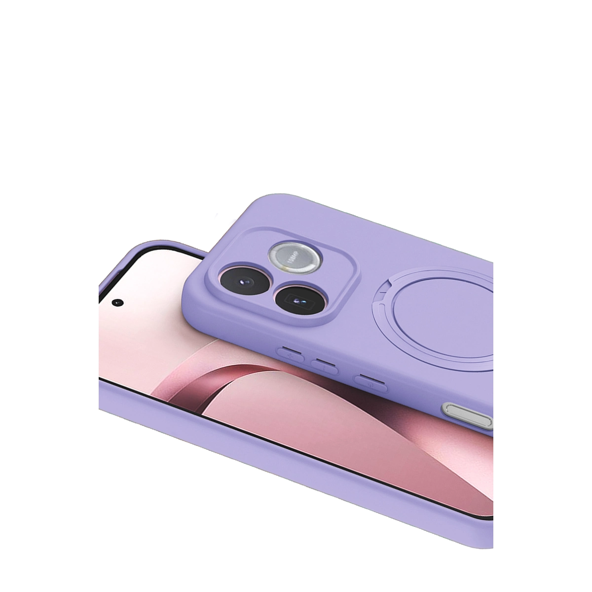 Evimdeyokyok Huawei Honor 600 Lite Regal Magsafe Standlı Kapak - Lila