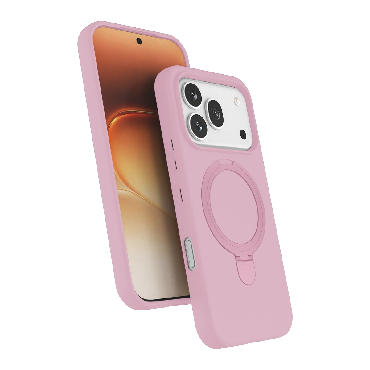 Evimdeyokyok Huawei Honor 600 Pro Regal Magsafe Standlı Kapak - Açık Pembe