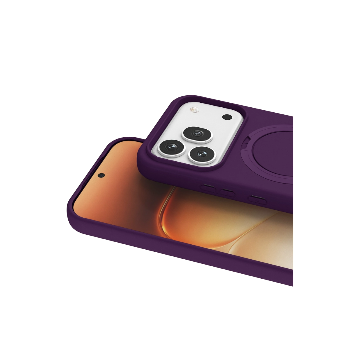Evimdeyokyok Huawei Honor 600 Pro Regal Magsafe Standlı Kapak - Derin Mor