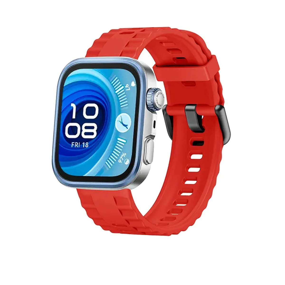 Evimdeyokyok Huawei Watch Fit 3 Klasik Kordon - Kırmızı