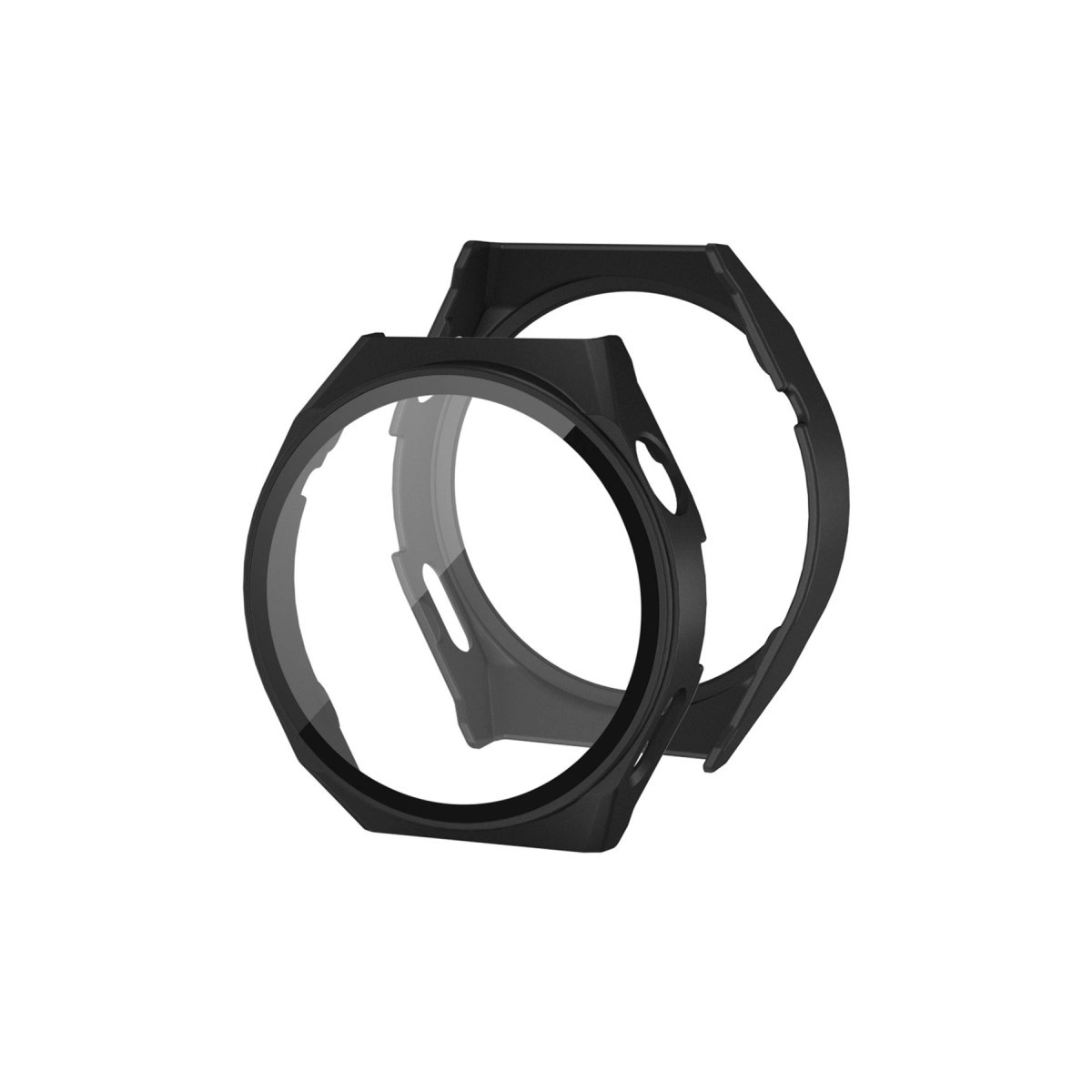 Evimdeyokyok Huawei Watch Gt2 42Mm Dota Camlı Kasa Ekran Koruyucu - Siyah