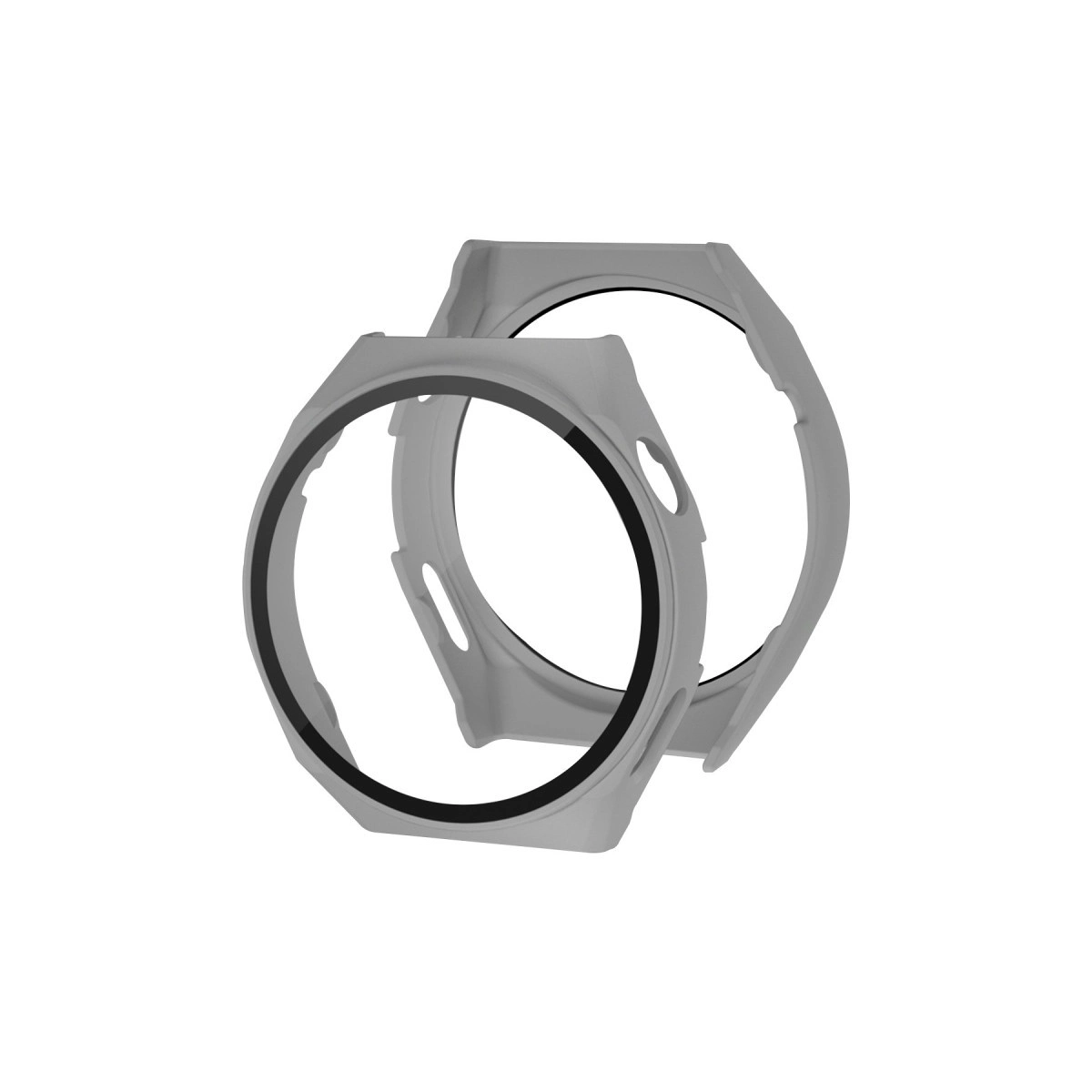 Evimdeyokyok Huawei Watch Gt3 Pro 43Mm Dota Camlı Kasa Ekran Koruyucu - Gri