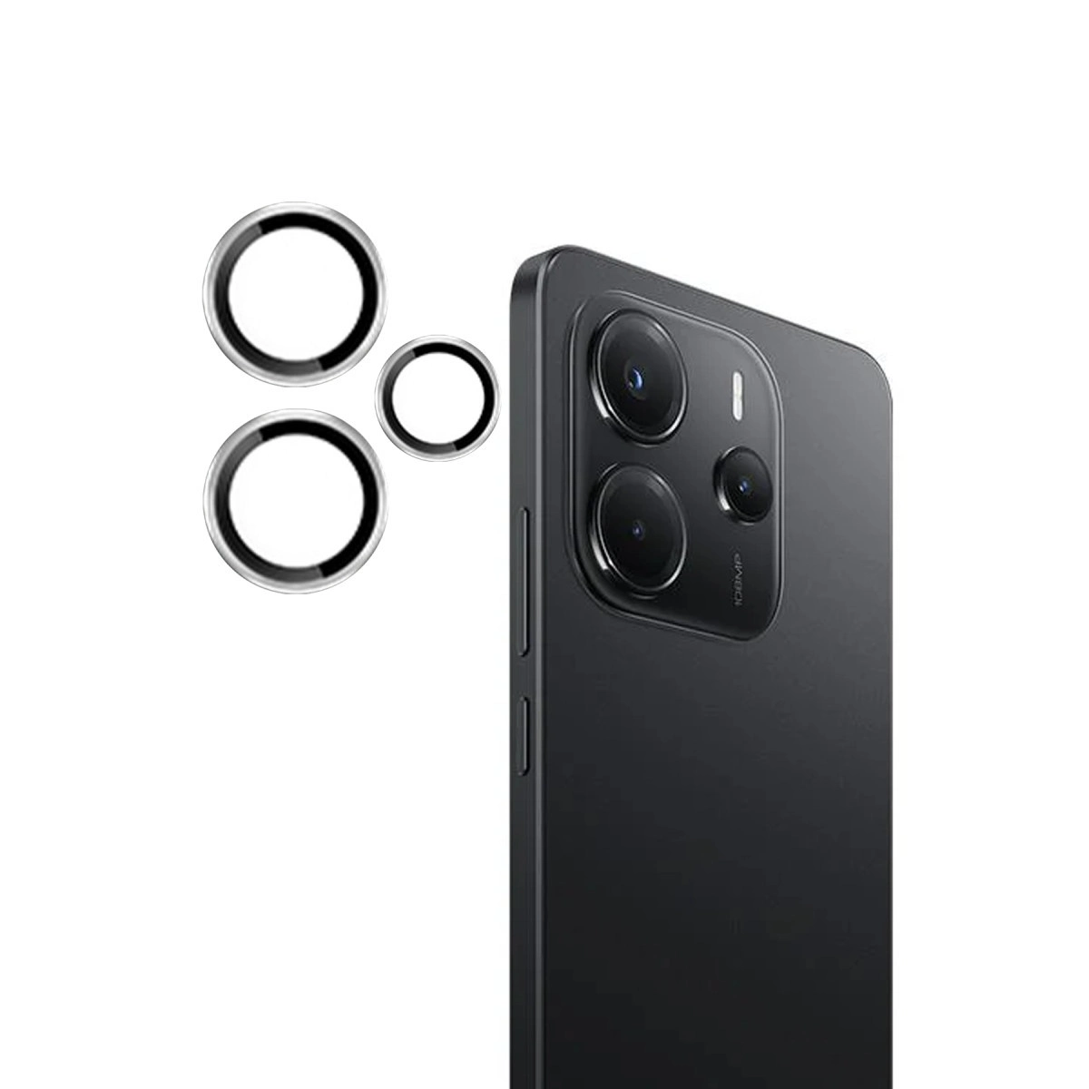 Evimdeyokyok Joko Xiaomi Redmi Note 14 4G Pvd Metal Kamera Lens - Gümüş
