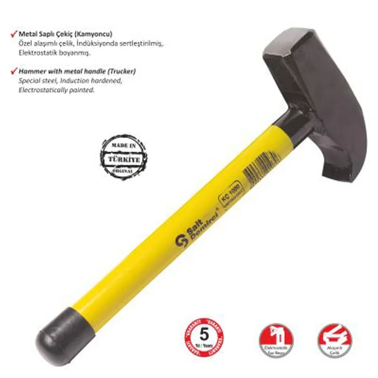 Evimdeyokyok Kamyoncu Metal Saplı Çekiç 1000 Gr