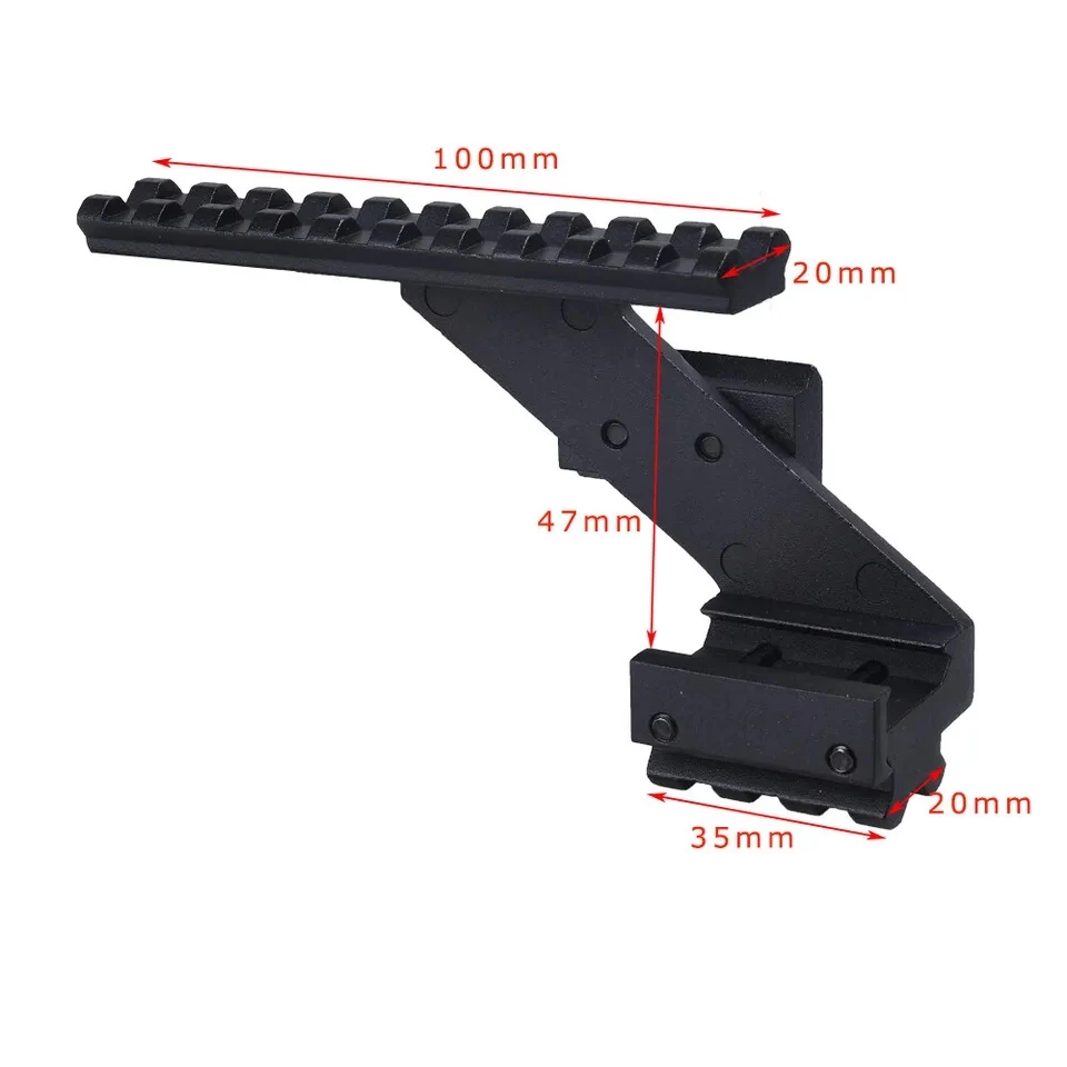 Evimdeyokyok Kapsamı Ray Montajı 22Mm Picatinny Üst Alt Ray