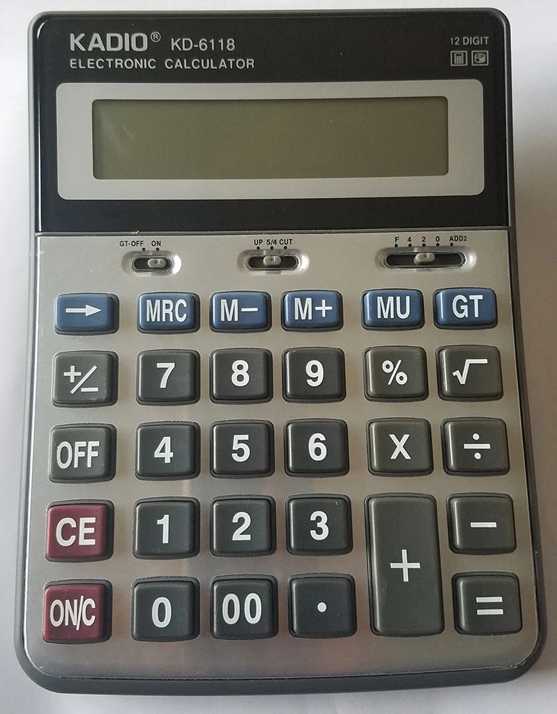 Evimdeyokyok Kd-6118 12 Haneli Büyük Boy Hesap Makinesi