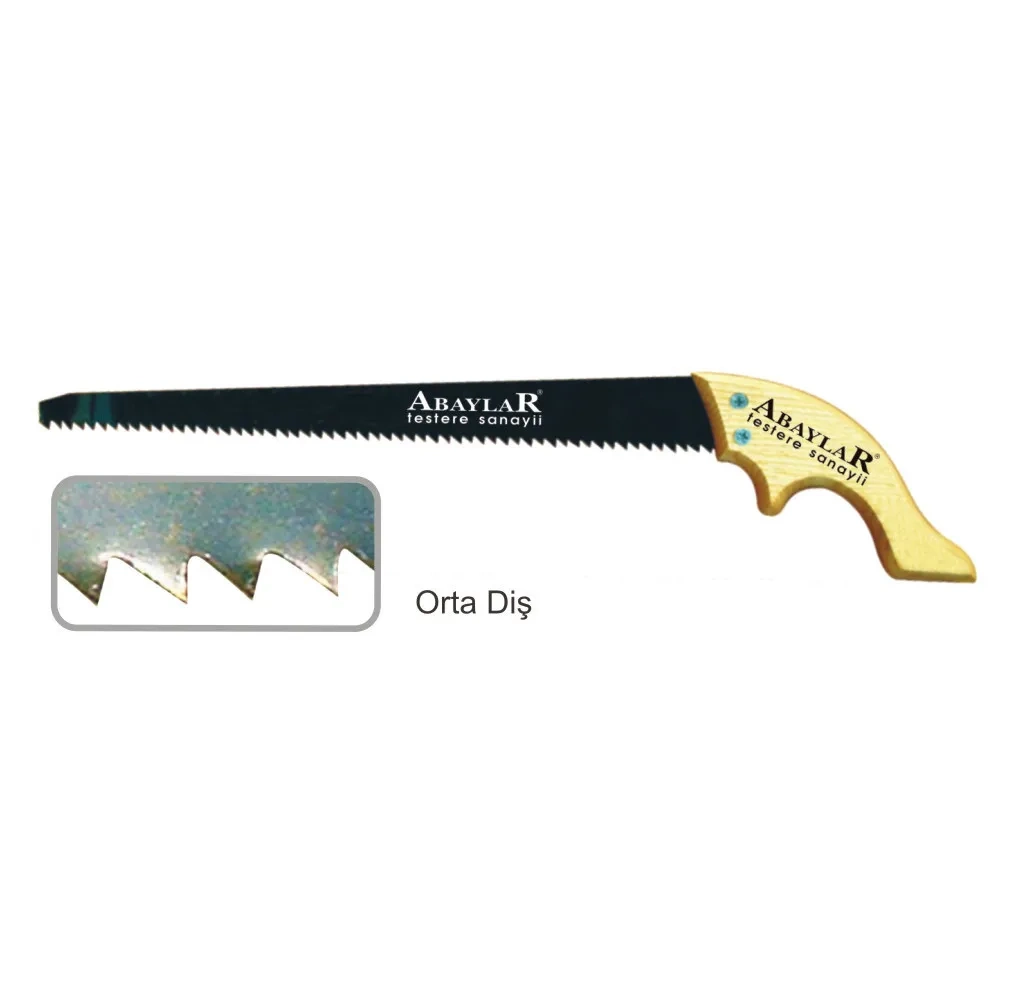 Evimdeyokyok Lar Orta Diş Bağ Testere 35 Cm - Ahşap Sap