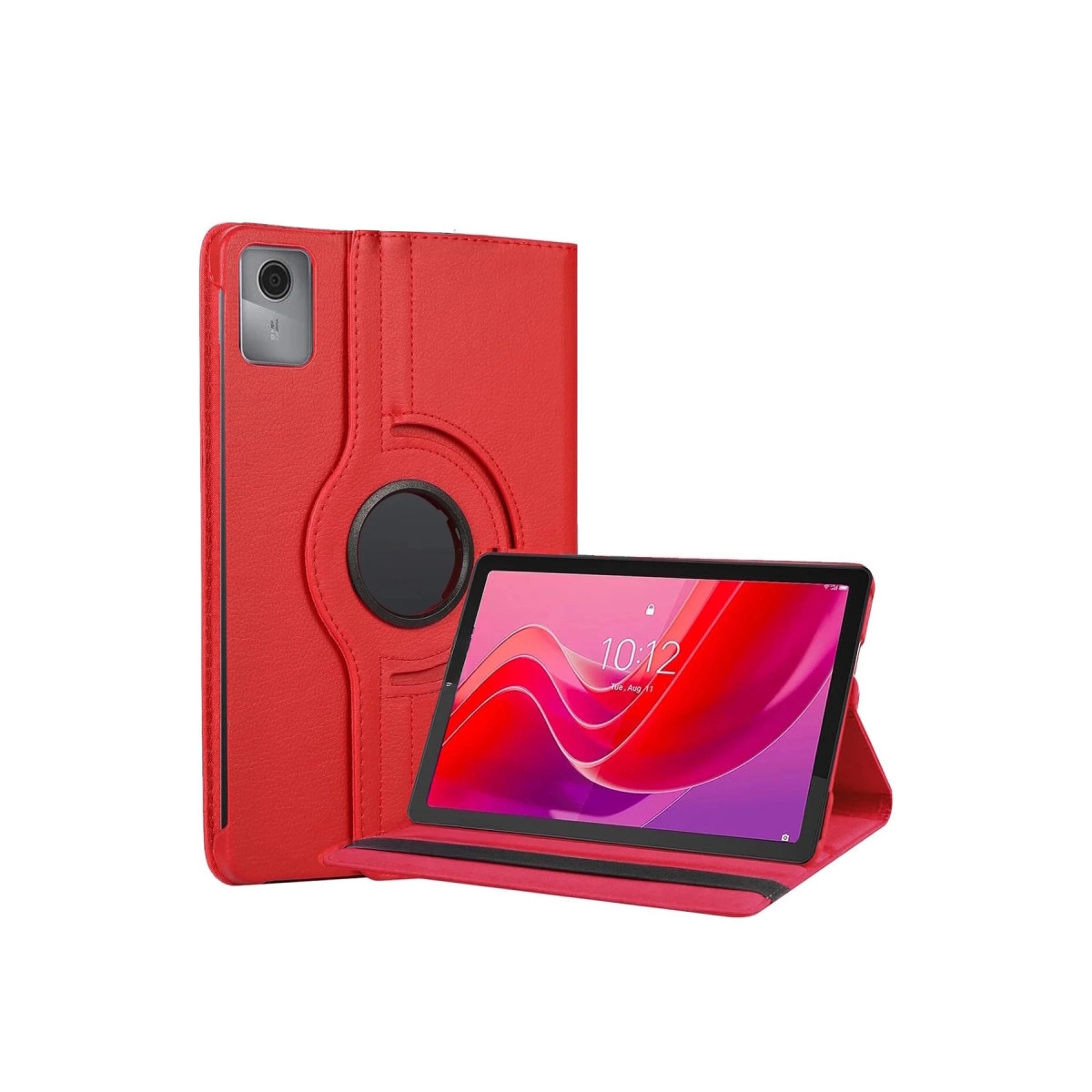 Evimdeyokyok Lenovo Tab M11 Tb330Fu 360 Tablet Deri Kılıf - Kırmızı