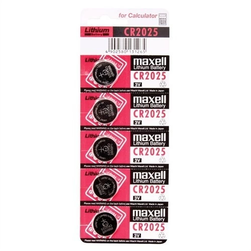 Evimdeyokyok Maxell Cr2025 3V Lityum Düğme Pil 5 Li Paket