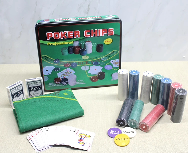 Evimdeyokyok Metal Kutulu 500 Chip Ve 2 Adet İskambil  Kağit Setine Sahip Poker Oyunu Alk3540