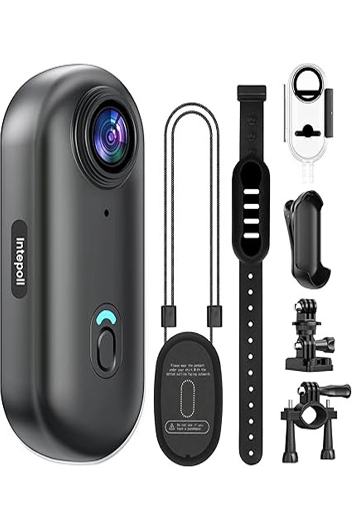 Evimdeyokyok Mini Wifi Aksiyon Kamerası 1080P Taşınabilir Vücut Kamerası Giyilebilir Video Kaydedici Ipx7 Su Geçirmez