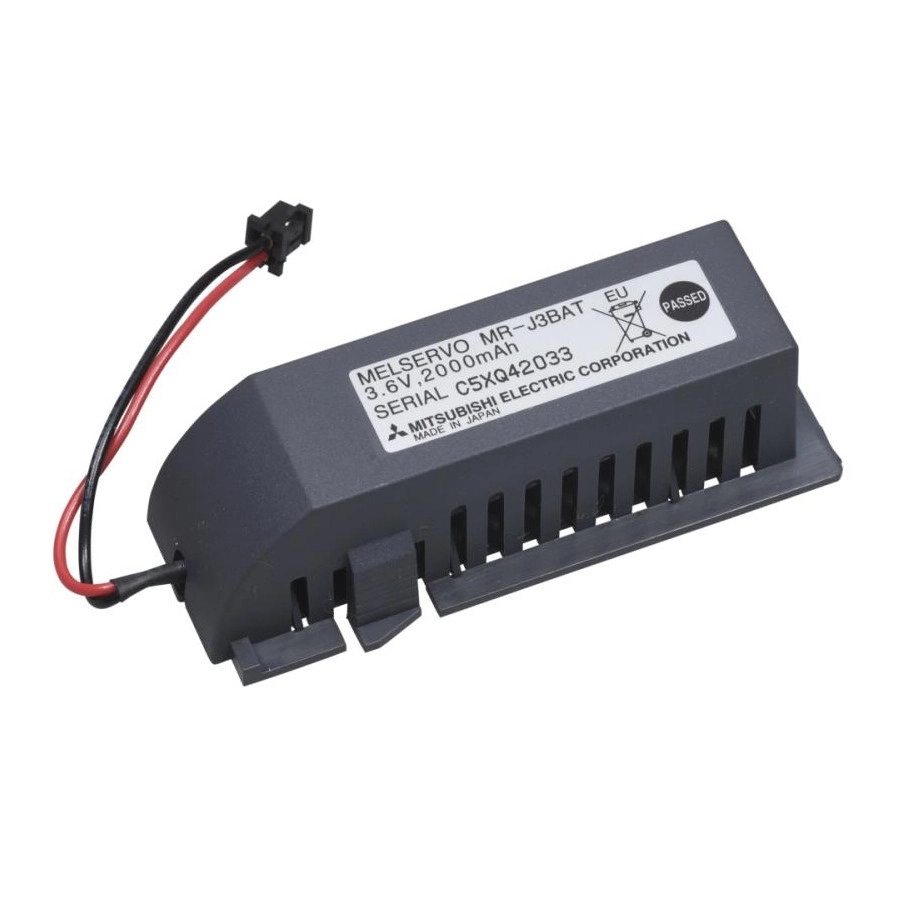 Evimdeyokyok Mitsubishi Mr-J3Bat 3.6V Lithium Pil Siyah Soketli Kasalı