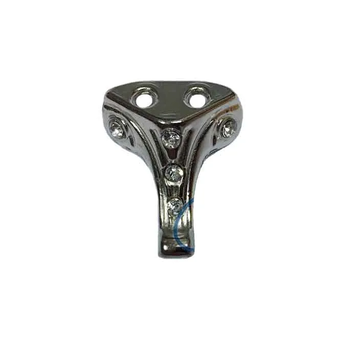 Evimdeyokyok Moda Taşlı Ahşap, Mdf, Sunta Sandık Ayağı, Kutu Ayak 2,5 Cm - Nikel