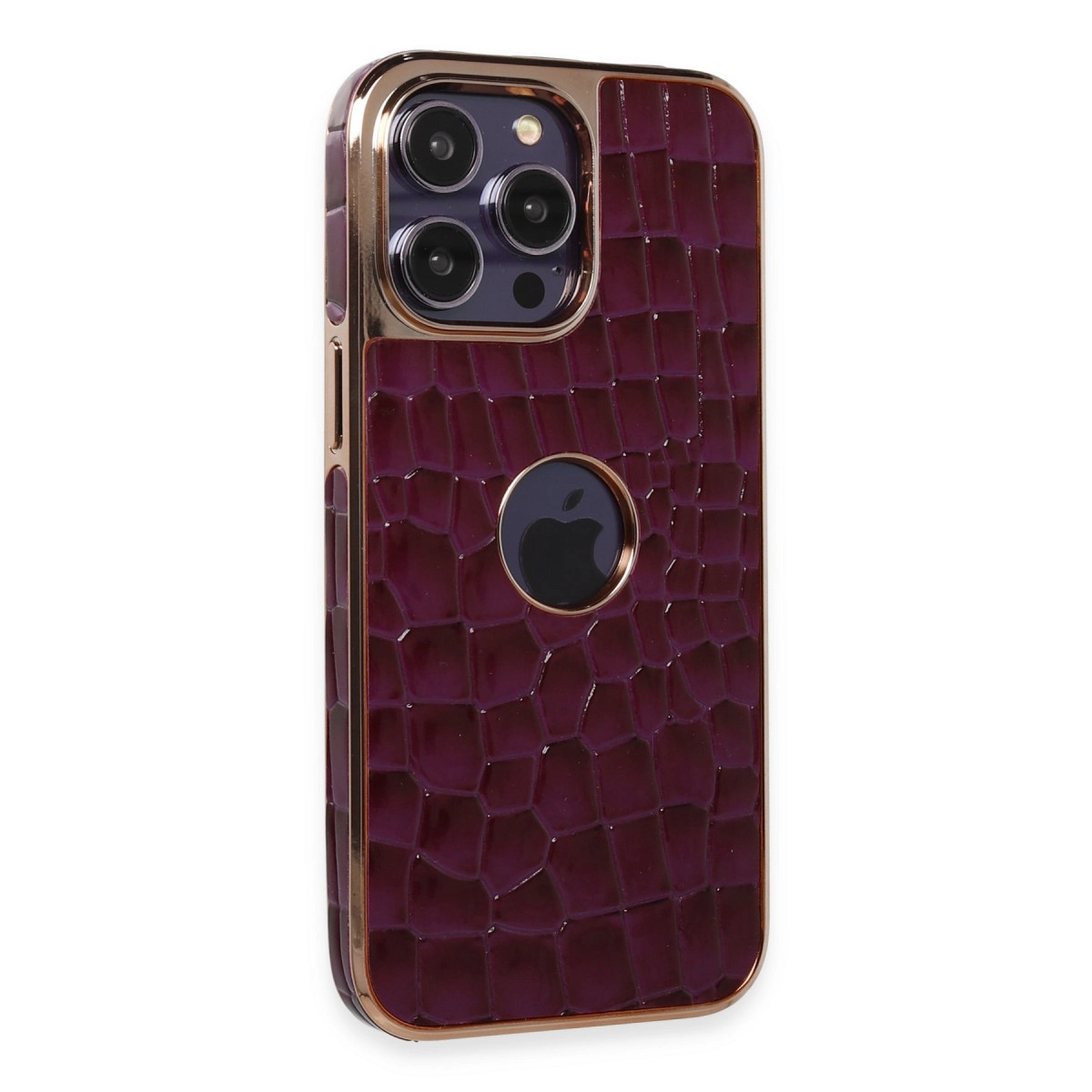 Evimdeyokyok Newface Apple İphone 14 Pro Max Kılıf Snake Kapak - Derin Mor