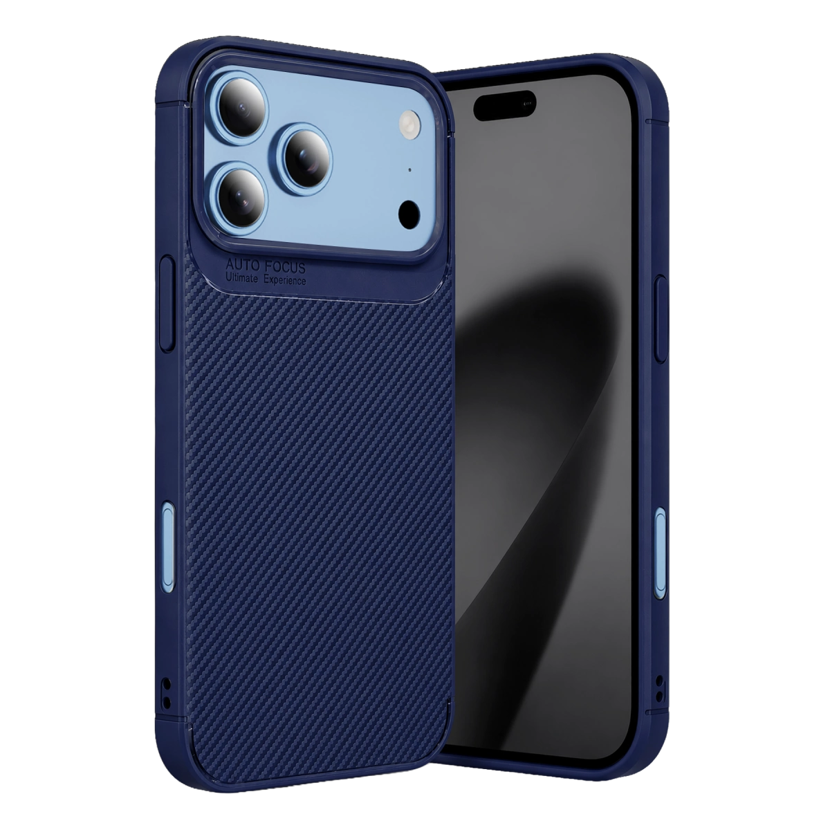 Evimdeyokyok Newface Apple İphone 18 Pro Auto Focus Karbon Kapak - Lacivert