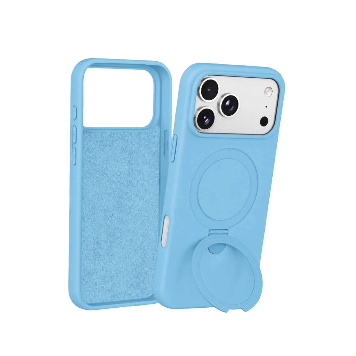 Evimdeyokyok Newface Apple İphone 18 Pro Regal Magsafe Standlı Kapak - Sierra Blue