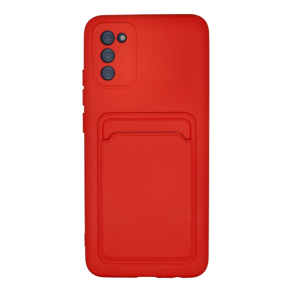 Evimdeyokyok Newface Samsung Galaxy A02S Kılıf Kelvin Kartvizitli Silikon - Kırmızı