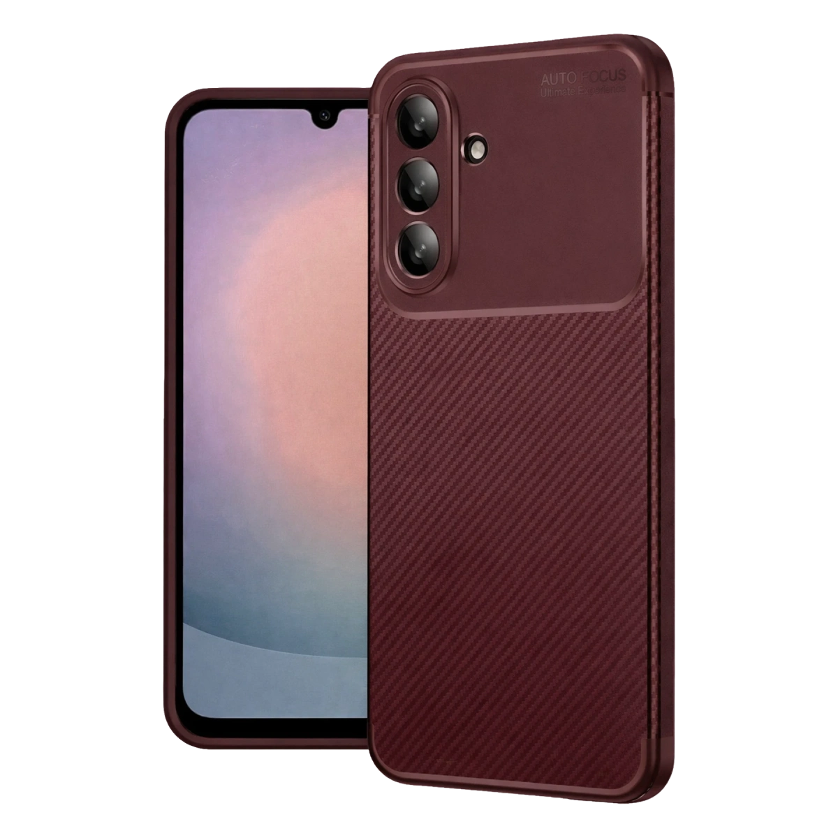 Evimdeyokyok Newface Samsung Galaxy S26 Fe Auto Focus Karbon Kapak - Bordo
