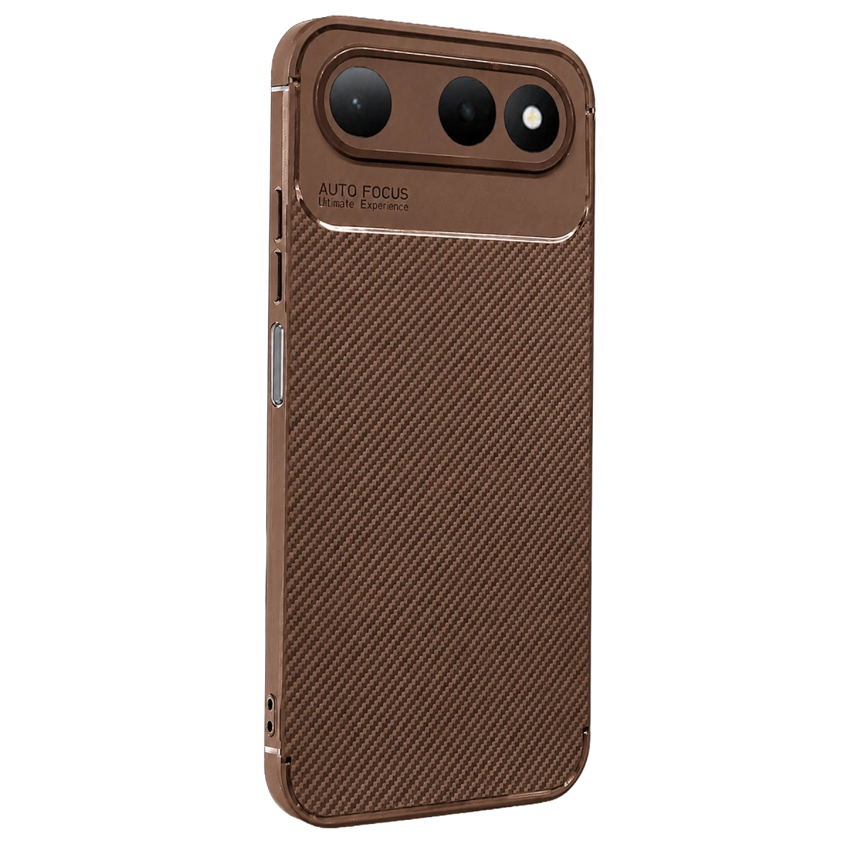 Evimdeyokyok Newface Tecno Spark 50 5G Auto Focus Karbon Kapak - Kahverengi