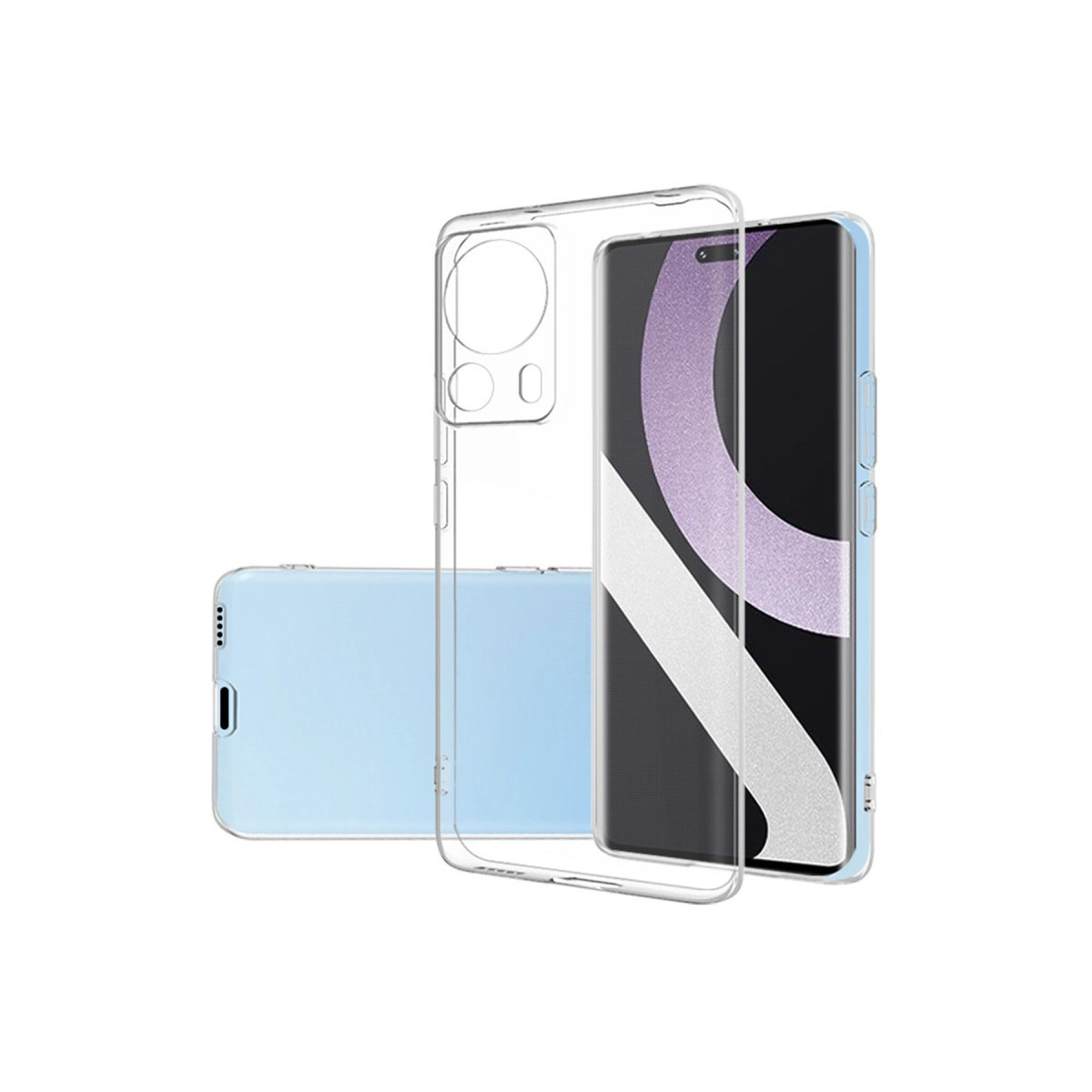 Evimdeyokyok Newface Xiaomi Mi 13 Lite Kılıf Lüx Şeffaf Silikon