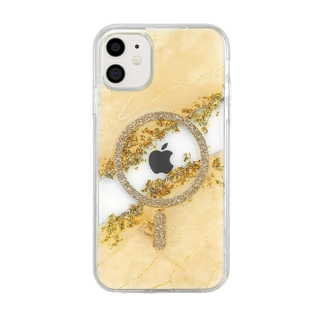 Evimdeyokyok Onegif Apple İphone 11 Lotus Simli Magsafe Kapak - Gümüş