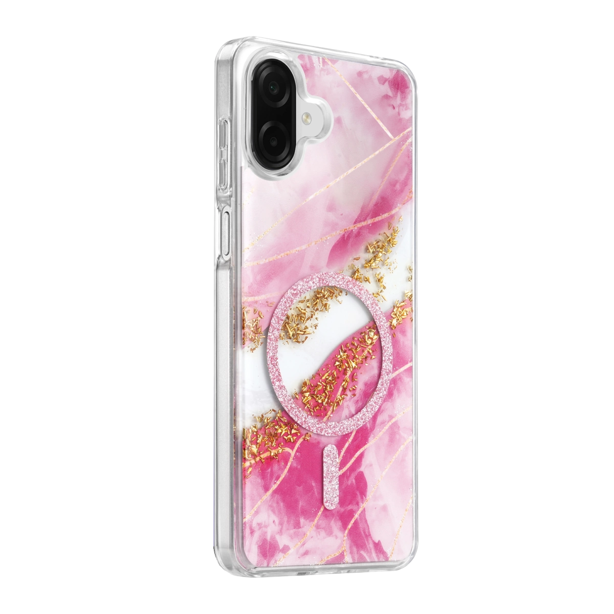 Evimdeyokyok Onegif Samsung Galaxy A07 4G Lotus Simli Magsafe Kapak - Pembe