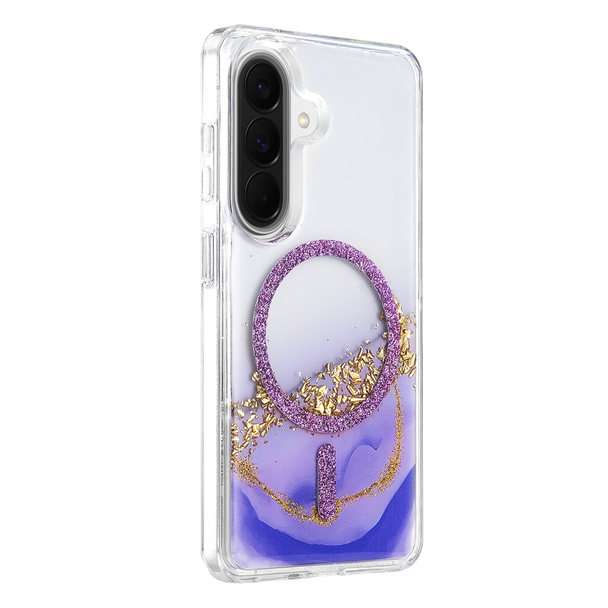 Evimdeyokyok Onegif Samsung Galaxy A56 Lotus Simli Magsafe Kapak - Mor