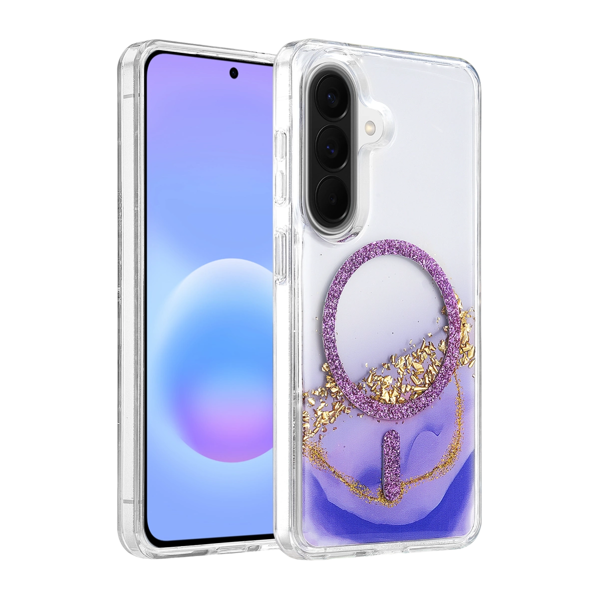 Evimdeyokyok Onegif Samsung Galaxy A57 5G Lotus Simli Magsafe Kapak - Mor