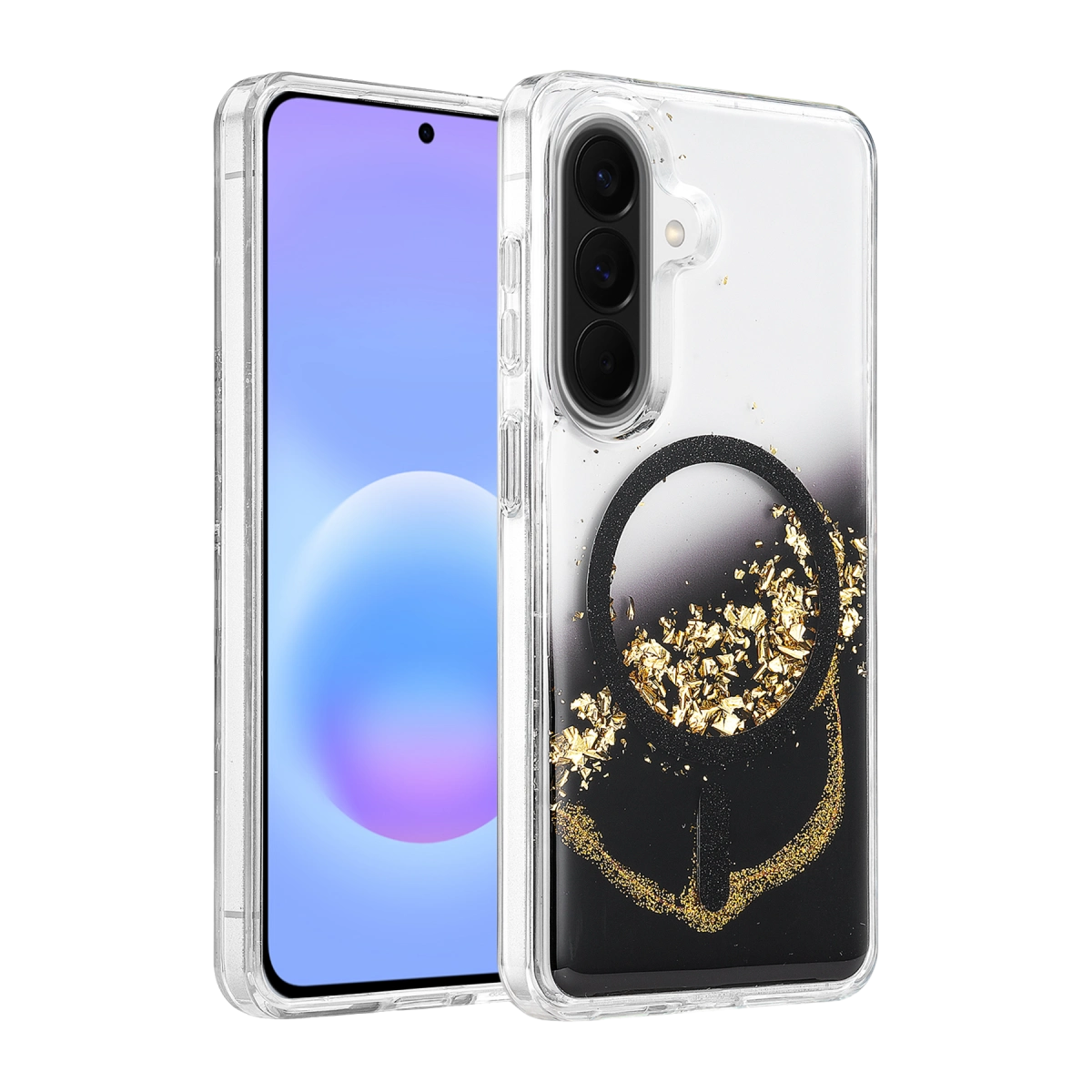 Evimdeyokyok Onegif Samsung Galaxy A57 5G Lotus Simli Magsafe Kapak - Siyah