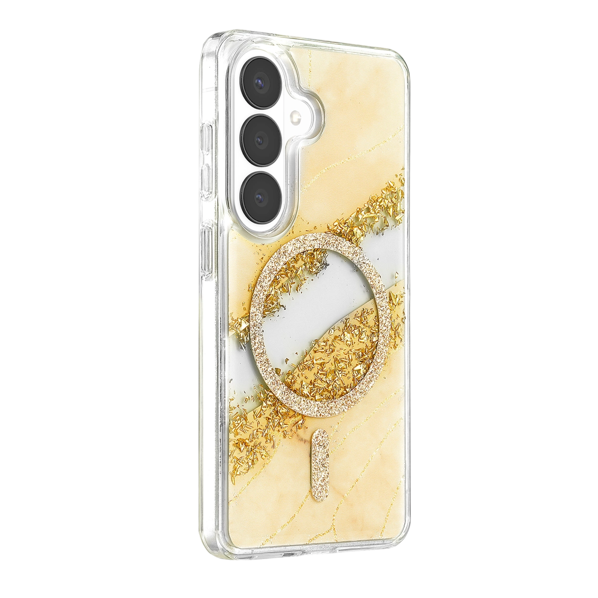 Evimdeyokyok Onegif Samsung Galaxy S26 Lotus Simli Magsafe Kapak - Gümüş