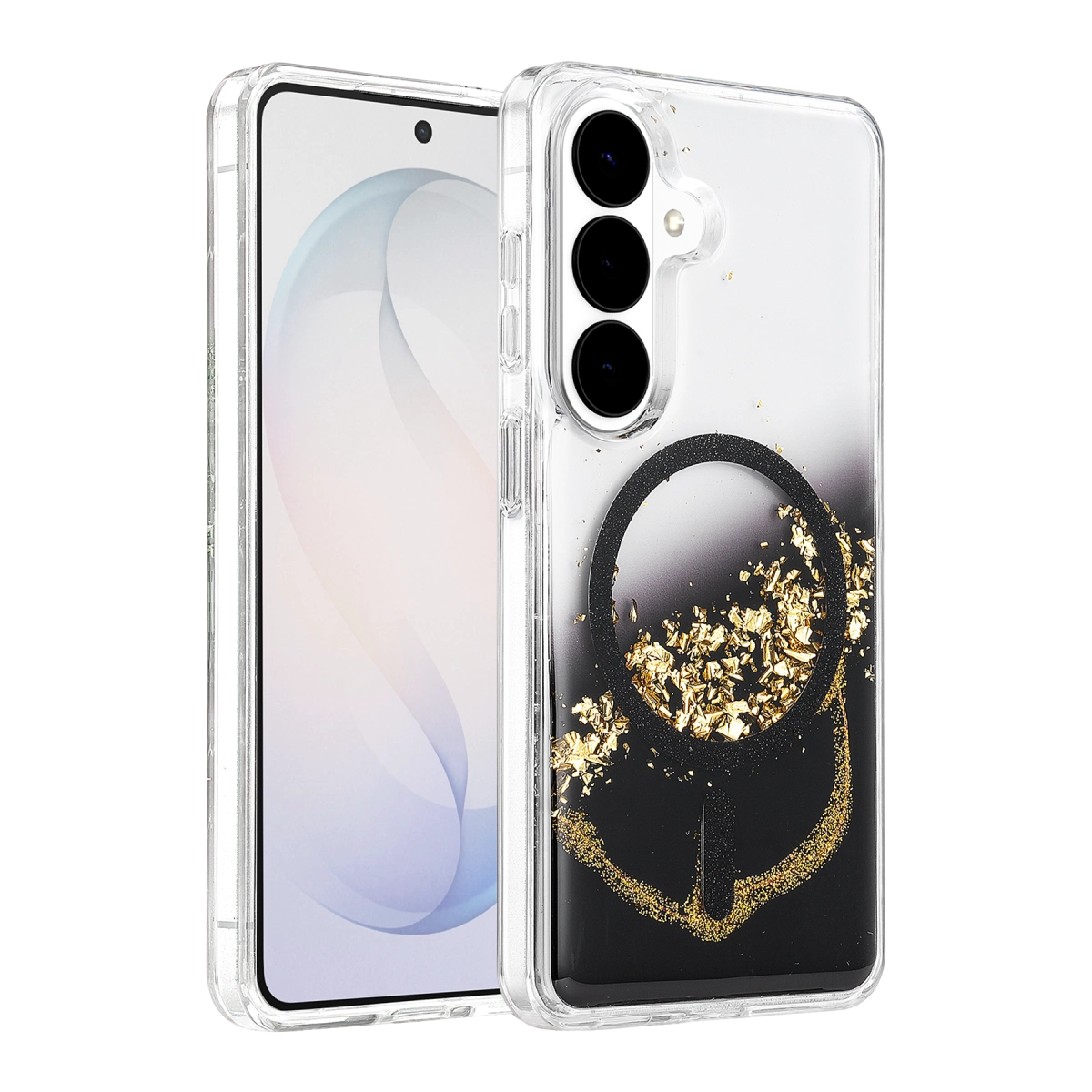 Evimdeyokyok Onegif Samsung Galaxy S26 Lotus Simli Magsafe Kapak - Siyah